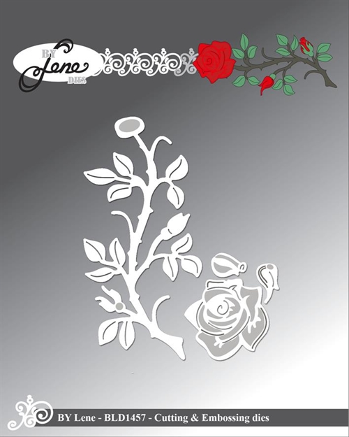 By Lene dies Rose 9,7x4,2cm